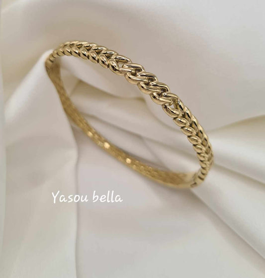 Bracelet "Gourmette Rigide" (d 6 cm)
